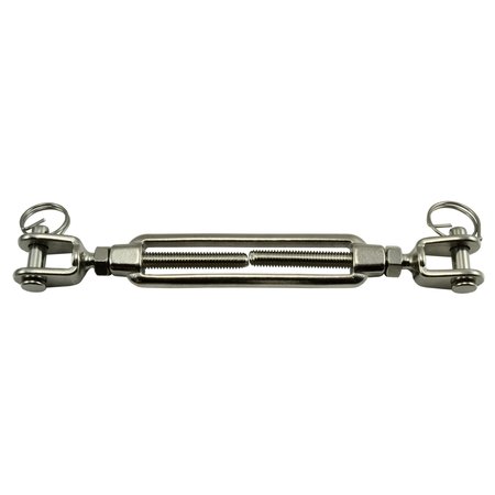 Midwest Fastener 1/4" 316 Stainless Steel Jaw/Jaw Turnbuckle 35802